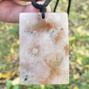 Flower Agate necklace